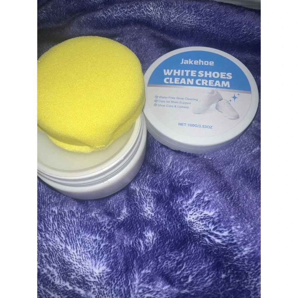 White Shoe Cleaner Cream Multipurpose No Wash Cleaning Paste